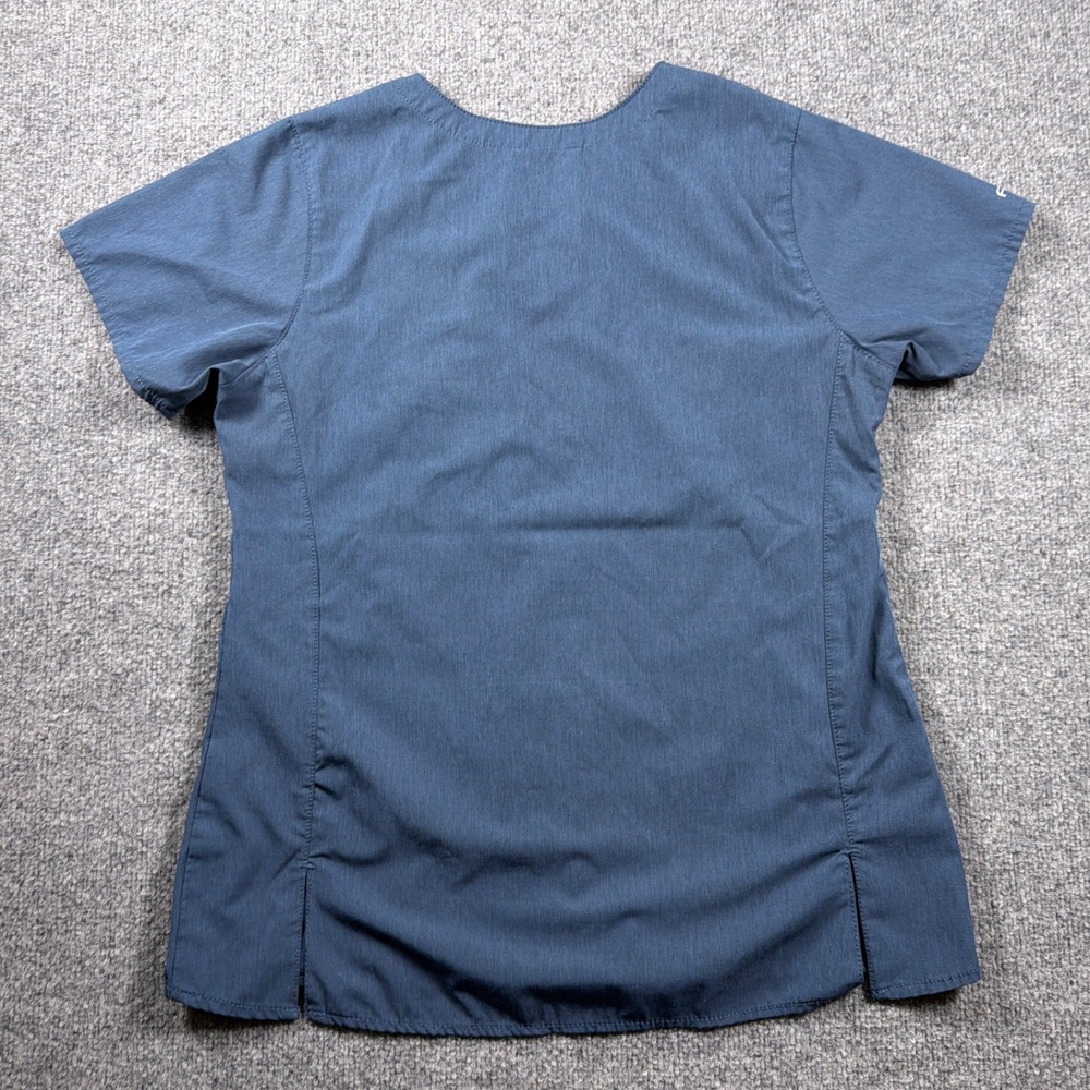 Carhartt Scrub Top Women Size S Blue Force Modern Fit V-Neck Ripstop - Picture 7 of 14